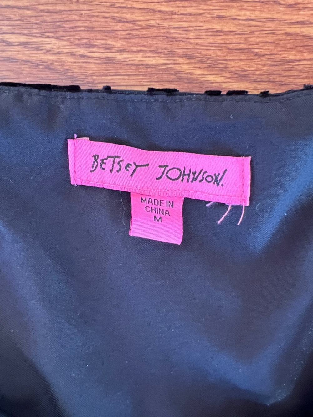 Betsey Johnson Black Paisley Passion Tiered Dress - Picture 4 of 9